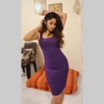 Purneima Day Instagram - " A little contour and confidence. " 💜 . #purple #purniemaadey #mumbai In your HeaRt..<3 :)