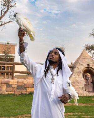 Quavo Instagram - If I’m in the jungle and ain’t got a coat 🧥 I bet I come out wit a mink! 

📷 @afterdark.digital