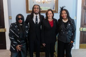 Quavo Instagram - Thank you @quavohuncho, Edna, and Titania for using your voices to honor Takeoff's legacy and call for action to prevent gun violence.