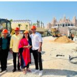 R. Sarathkumar Instagram - The visit to Abu Dhabi Mandir with my wife and family was a divine experience and having the opportunity to laying a brick in the monumental symbol of trust was the gift of la Providence. The Mandir is the creation of trust and harmony between two great leaders, Hon PM @narendramodi and HH @MohamedBinZayed. The mesmerizing mandir creates a vibration of harmony and peace, the need of the hour across the globe. I take this opportunity to congratulate Brahmvihari Ji @baps who is spearheading the project. It’s truly a renaissance of indian heritage and culture. This monumental and historic @AbuDhabiMandir will be dedicated to the world on February 14th by both the leaders @narendramodi @MohamedBinZayed @AmitShah @AbuDhabiMandir @sajeevbjp