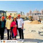 Raadhika Sarathkumar Instagram - Was so proud to see this temple in #abudhabi and be a part of participating and witnessing history🙏🙏🙏