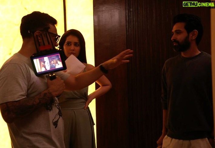Raashi Khanna Instagram - And it’s a wrap of this beautiful film that is so close to my heart..! #TME ♥️ The nervous twitches while developing this beautifully broken character, the storm within, the deep dive into the psyche of an individual I couldn’t relate to at first, pushing the boundaries as an actor supported by the very talented @vikrantmassey and surprising myself at every stage, at every scene because of the depth of the written word and the direction of @bodhayanroychaudhury - is #TME for me. Cannot wait to share it with you all soon.! ♥️ And.. thankyou to you too @vikramkhakhar for being such a solid support..!