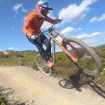 Rachel Atherton Instagram - Raw clips from 2day , best day ever ❤️ New bike goes so well 😮‍💨🔥👌 @athertonbikes @conti_mtb Probably one of the best days I’ve had on my bike in years!! So so so much fun going as fast as we could & the sun ☀️ was unreal @dyfibikepark , thanks boys!! @brendog1 @damien_tutton @lewis_ranger 🔥