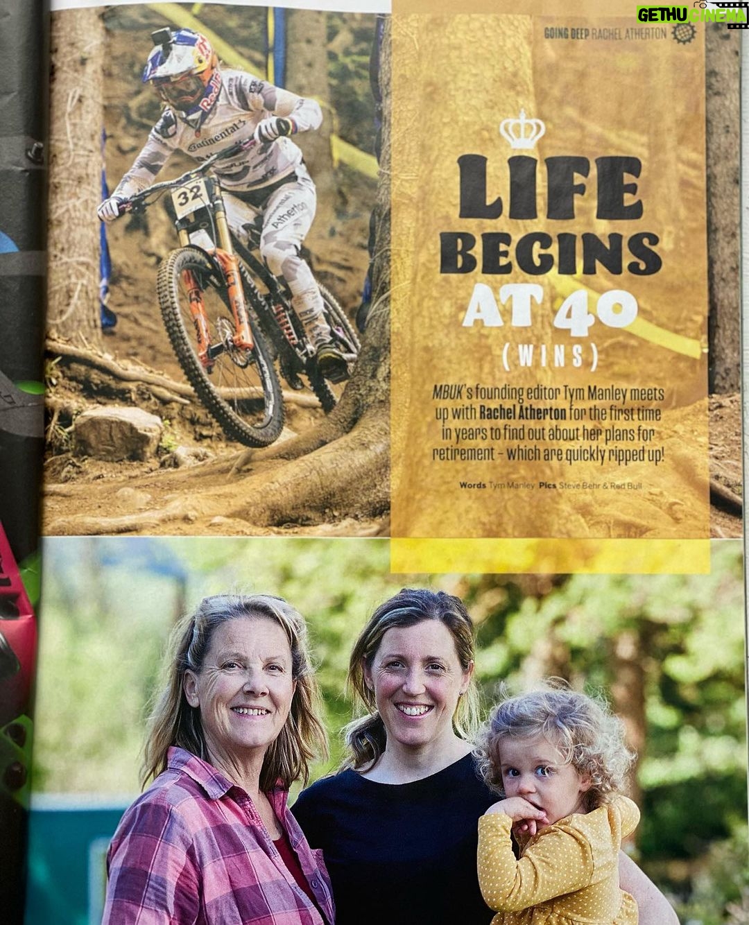 Rachel Atherton Instagram - My cover of @mbukmagazine this month 🥰🥰 this was shot back in May when I had just started thinking about racing the first World Cup… I had no idea i would win it! The last 2 years since arna was born have been such a rollercoaster, only now I’m getting more sleep can I look back & see it all a bit more clearly 😂 having Arna has been the greatest joy I’ve ever experienced, hard, yes, but perfect. Thanks MBUK 🥰 @stevebehr0 & Tym Manley ( I so so so regret not putting loads of makeup on & putting more effort into this shoot I look like a rag 😂 )