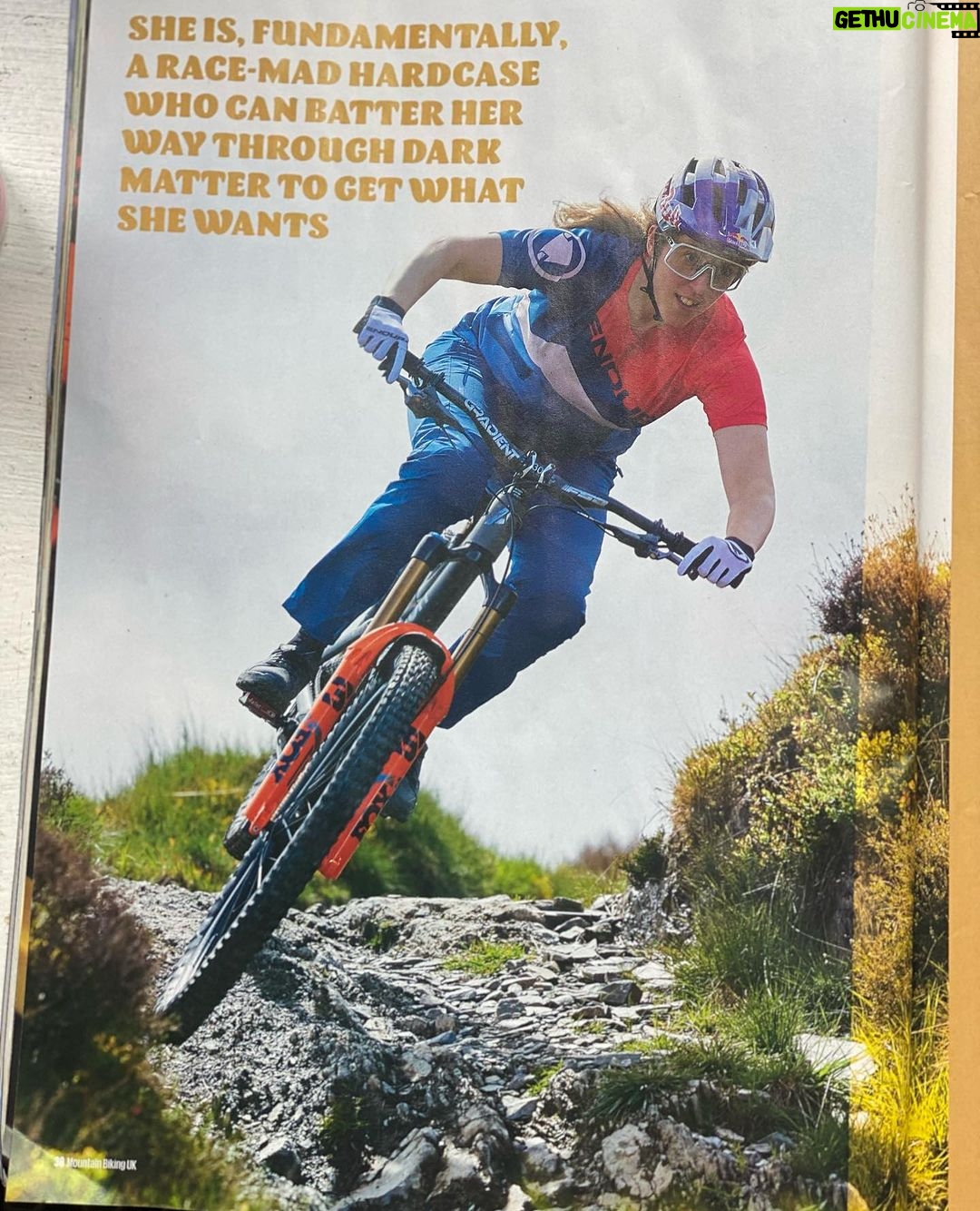 Rachel Atherton Instagram - My cover of @mbukmagazine this month 🥰🥰 this was shot back in May when I had just started thinking about racing the first World Cup… I had no idea i would win it! The last 2 years since arna was born have been such a rollercoaster, only now I’m getting more sleep can I look back & see it all a bit more clearly 😂 having Arna has been the greatest joy I’ve ever experienced, hard, yes, but perfect. Thanks MBUK 🥰 @stevebehr0 & Tym Manley ( I so so so regret not putting loads of makeup on & putting more effort into this shoot I look like a rag 😂 )