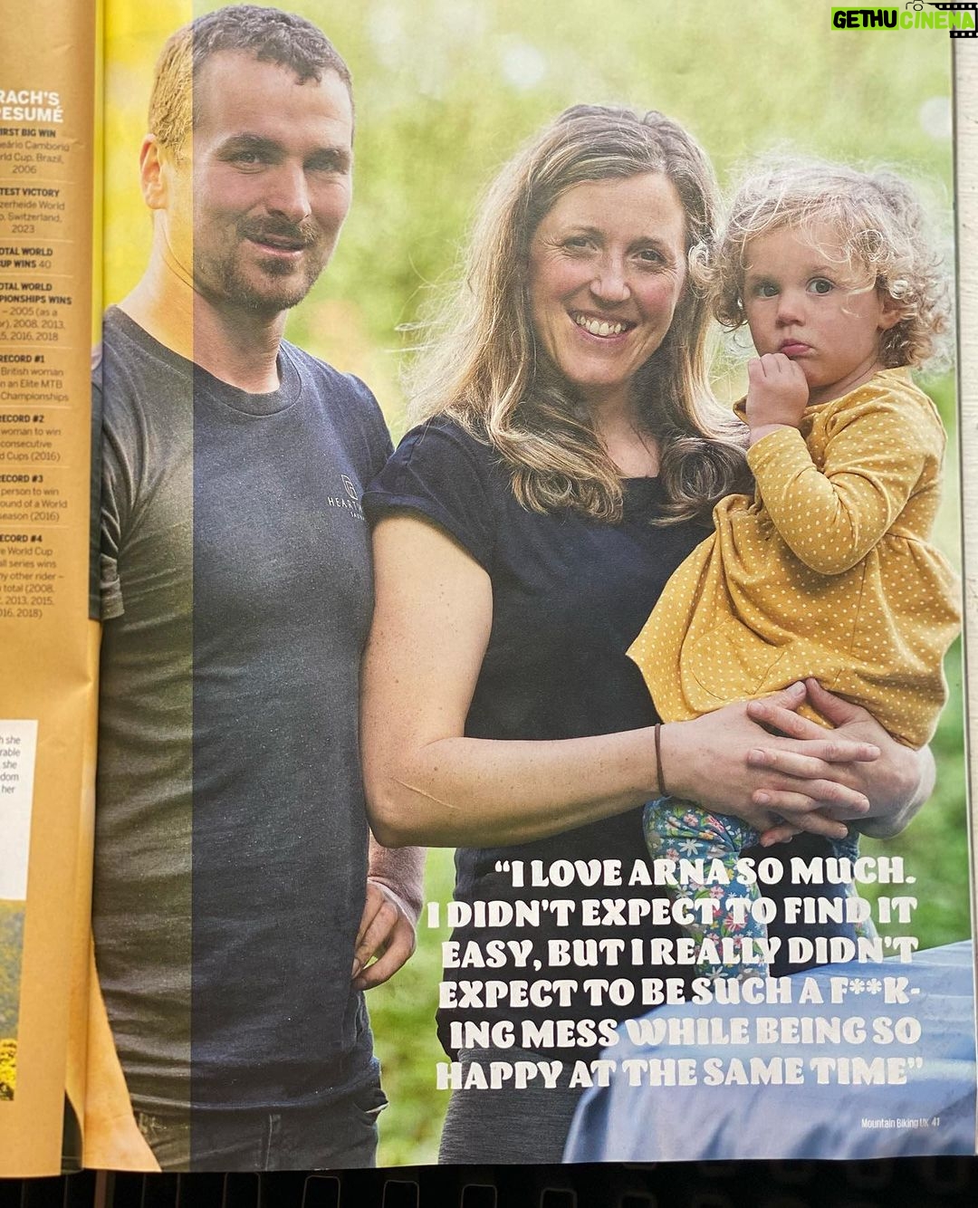 Rachel Atherton Instagram - My cover of @mbukmagazine this month 🥰🥰 this was shot back in May when I had just started thinking about racing the first World Cup… I had no idea i would win it! The last 2 years since arna was born have been such a rollercoaster, only now I’m getting more sleep can I look back & see it all a bit more clearly 😂 having Arna has been the greatest joy I’ve ever experienced, hard, yes, but perfect. Thanks MBUK 🥰 @stevebehr0 & Tym Manley ( I so so so regret not putting loads of makeup on & putting more effort into this shoot I look like a rag 😂 )