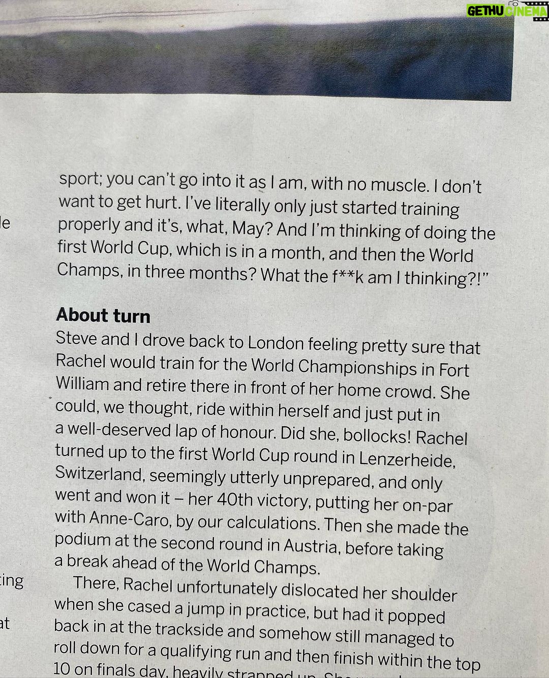 Rachel Atherton Instagram - My cover of @mbukmagazine this month 🥰🥰 this was shot back in May when I had just started thinking about racing the first World Cup… I had no idea i would win it! The last 2 years since arna was born have been such a rollercoaster, only now I’m getting more sleep can I look back & see it all a bit more clearly 😂 having Arna has been the greatest joy I’ve ever experienced, hard, yes, but perfect. Thanks MBUK 🥰 @stevebehr0 & Tym Manley ( I so so so regret not putting loads of makeup on & putting more effort into this shoot I look like a rag 😂 )