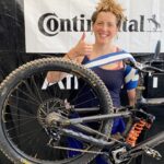 Rachel Atherton Instagram - Just after I cased the jump & my shoulder went AWOL 🤮 The emotions of racing are just RIDICULOUS!! From the lowest lows when I hurt my shoulder somehow with a lot of treatment & physio I was able to put a race run down & im SO STOKED to finish p 8 !! To the highest highs of World Champ for @charlie_hatton1 🌈 To race at Fort William again for world champs was the dream & I was so devastated when I thought I was out, but Gee was adamant I had to at least give myself the opportunity for race day, by completing a 2nd practice run & starting my QUALIES run, When I dropped in for QUALIES the plan was to pull over straight away but when I actually ignored the pain for a bit it felt sort of not too bad & I was like, “oh my god, I think I can carry on! “ When I made it thru the first rocks then the first rock drop where Nina crashed, I thought “If I can go off this drop & I’m ok, I can get down!! Anyway come race day, the more I seemed to use the muscles the better, LOTS of physio & taping but race day I was not convinced, it was still pretty sore & felt unstable, But I am SO pleased I pushed on & could manage a race run & THANK YOU EVERYONE WHO CHEERED it really makes a big difference when the going gets tough, the crowd help the racers so much ❤️❤️❤️ To see @charlie_hatton1 & @andreas.kolb66 go 1 & 2 in men was just MENTAL!! What a weekend!! 🌈🖤 @athertonbikes @athertonracing #fortwilliam #uciworldchampionship #mtb #mtblife