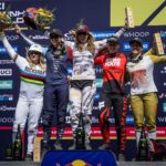 Rachel Atherton Instagram - 🤯40th World Cup win baby! What the actual heck!!!! Feels so surreal, it just won’t sink in, it feels like a dream! ⭐️❤️⭐️❤️⭐️❤️ Such a Massive team effort to make this race, let alone to win! Thanks to everyone for helping me @athertonracing @ mum @alanmilway @athertonbikes @conti_mtb @redbull #mumsrule #40 #ucimtbworldcup @nathhughesphoto photos