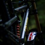 Rachel Atherton Instagram - Stealth Mode 🥷Engaged! Black & Gold, baby 🖤 HOW sick does this look?! To see the anodised gold A on this bike means so much🖤 thank you crew @athertonbikes, all of you, @athertonracing for doing this 🖤🖤🖤 🥷 My first “colour” on an atherton bike & we went gold 👌 we pour all the energy of our small team into actually making these bikes for customers & us racers, and making them damn good! so colour has taken a back seat for the first few years, this means a lot 🖤😮‍💨💪 @nathhughesphoto UCI World Championships