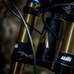 Rachel Atherton Instagram - Stealth Mode 🥷Engaged! Black & Gold, baby 🖤 HOW sick does this look?! To see the anodised gold A on this bike means so much🖤 thank you crew @athertonbikes, all of you, @athertonracing for doing this 🖤🖤🖤 🥷 My first “colour” on an atherton bike & we went gold 👌 we pour all the energy of our small team into actually making these bikes for customers & us racers, and making them damn good! so colour has taken a back seat for the first few years, this means a lot 🖤😮‍💨💪 @nathhughesphoto UCI World Championships