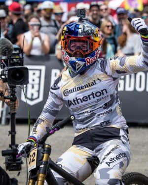 Rachel Atherton Instagram - Trying to settle in to normal life!! 
The next world cup is this week & I won’t be racing… I never planned to do a full season & im trying to stick to that plan!! 

I knew the comedown from racing 2 world cups would be pretty deep, that adrenaline fuelled, fun filled lifestyle is hard to leave behind 💣 @athertonracing are too fun!

but the exhaustion I’ve felt has been another level! Similar to newborn baby days!! 

I keep trying to start training again but get too exhausted to train day after day, 
“Millway sent my training plan thru and it’s like for a full time athlete, cos that’s what I asked for”
But I don’t know if I am!! 
How can I be a full time mum, AND a full time athlete?!! 

I love both so much, & I feel guilty for doing either! 
I want time to train, then when it comes to leaving arna for a few hours I don’t want to leave her at all! 

Arna has gone mad for the boob again, constantly wanting milk, and she’s become really clingy to me, im sure she’s still in shock that I disappeared every day to “work” at the races, she still talks about the race every day “mummy big jumps , clap clap” even tho I was with her every morning & immediately after finishing riding every day, it must of still been a shock for her & she’s a bit clingy now! 

It’s  a real head trip, trying to figure this out! 

I’m still so in shock that I actually won Lenzerheide & 3rd at Leogang! 

I always want to be real on here and showing this side of it that we all go thru is important to me as I would want arna to grow up seeing things online that are honest! 

@uci_mtbworldseries @redbullbike