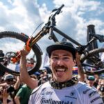 Rachel Atherton Instagram - Wow!!! @andreas.kolb66 Winning elite mens final was just INSANE!!! A long time coming!! I finished on the box in 3rd… ⭐️❤️⭐️🔥 couldn’t of dreamed of a better day!!! To see Andi win on the @athertonbikes …. In front of his home crowd in Austria 🇦🇹 Wow!! Just SO SO SICK!! 🥳🥳💣💣 We all went pretty wild 😂😂🔥🔥 I was so so buzzing to put down a solid run & not crash, after a few near misses on the jumps during my run 😂😮‍💨😬 Leogang felt so much harder than LENZERHEIDE & im so stoked 3rd ❤️❤️ To see @valihoell win at home too was just amazing, she put down a perfect heater & those home wins mean more than anything else, my wins at fort William are so special, so I’m buzzing for her 🔥 it was awesome to witness! 🔥🔥🔥 Cheers @athertonracing you beauties ❤️ @nathhughesphoto 📷