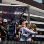 Rachel Atherton Instagram - Wow!!! @andreas.kolb66 Winning elite mens final was just INSANE!!! A long time coming!! I finished on the box in 3rd… ⭐️❤️⭐️🔥 couldn’t of dreamed of a better day!!! To see Andi win on the @athertonbikes …. In front of his home crowd in Austria 🇦🇹 Wow!! Just SO SO SICK!! 🥳🥳💣💣 We all went pretty wild 😂😂🔥🔥 I was so so buzzing to put down a solid run & not crash, after a few near misses on the jumps during my run 😂😮‍💨😬 Leogang felt so much harder than LENZERHEIDE & im so stoked 3rd ❤️❤️ To see @valihoell win at home too was just amazing, she put down a perfect heater & those home wins mean more than anything else, my wins at fort William are so special, so I’m buzzing for her 🔥 it was awesome to witness! 🔥🔥🔥 Cheers @athertonracing you beauties ❤️ @nathhughesphoto 📷