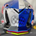 Rachel Atherton Instagram - World Cup #2 😍 Leogang 🇦🇹 My new painted helmet is Hearts ❤️& Stars ⭐️ for arna baby becuase she loves them shapes & that racing flag within them becuase I love racing & I wanted to honour what that love for this sport has given me ❤️ I had no idea when We designed it that I would actually race again! @imagedesigncustom @bellhelmets_bike 👍 @oakleybike brought me round a present them gold goggles 😮‍💨😮‍💨🤩 After a long talk with the fam Sunday morning, we decided We may as well come to leogang to race, we’re enjoying being on the road at the races & mum & arna have gotten in the groove, we hire ebike & trailer for mum so she can get about with arna so easy ❤️❤️ I’m so grateful to @redbulluk for getting our physio out here @wp.sportsinjury it really is savage on the body this sport, and my main concern is back to back races without enough training! Im feeling a bit strange because I don’t want any pressure, last weekend I felt so free without any pressure to win, I’ve spent my whole career feeling like I need to win, & it felt amazing without that, & I don’t want that pressure to return, because I’m just here for a good time & to try my best & to have good feelings doing my job again 👍👍