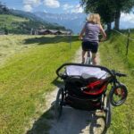 Rachel Atherton Instagram - World Cup #2 😍 Leogang 🇦🇹 My new painted helmet is Hearts ❤️& Stars ⭐️ for arna baby becuase she loves them shapes & that racing flag within them becuase I love racing & I wanted to honour what that love for this sport has given me ❤️ I had no idea when We designed it that I would actually race again! @imagedesigncustom @bellhelmets_bike 👍 @oakleybike brought me round a present them gold goggles 😮‍💨😮‍💨🤩 After a long talk with the fam Sunday morning, we decided We may as well come to leogang to race, we’re enjoying being on the road at the races & mum & arna have gotten in the groove, we hire ebike & trailer for mum so she can get about with arna so easy ❤️❤️ I’m so grateful to @redbulluk for getting our physio out here @wp.sportsinjury it really is savage on the body this sport, and my main concern is back to back races without enough training! Im feeling a bit strange because I don’t want any pressure, last weekend I felt so free without any pressure to win, I’ve spent my whole career feeling like I need to win, & it felt amazing without that, & I don’t want that pressure to return, because I’m just here for a good time & to try my best & to have good feelings doing my job again 👍👍