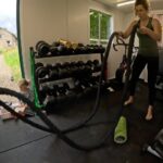 Rachel Atherton Instagram - Tryna get these arms ready for Fort William!! 😬 Arna baby being so good & helping 🥰🥰 One day JUST as I started my session she woke up from her nap in the car so I bundled her in the pram w/ snacks & she actually enjoyed watching & wanted to do it too! 🥰 @gopro capturing these special memories ❤️❤️
