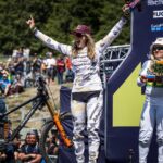 Rachel Atherton Instagram - Trying to settle in to normal life!! The next world cup is this week & I won’t be racing… I never planned to do a full season & im trying to stick to that plan!! I knew the comedown from racing 2 world cups would be pretty deep, that adrenaline fuelled, fun filled lifestyle is hard to leave behind 💣 @athertonracing are too fun! but the exhaustion I’ve felt has been another level! Similar to newborn baby days!! I keep trying to start training again but get too exhausted to train day after day, “Millway sent my training plan thru and it’s like for a full time athlete, cos that’s what I asked for” But I don’t know if I am!! How can I be a full time mum, AND a full time athlete?!! I love both so much, & I feel guilty for doing either! I want time to train, then when it comes to leaving arna for a few hours I don’t want to leave her at all! Arna has gone mad for the boob again, constantly wanting milk, and she’s become really clingy to me, im sure she’s still in shock that I disappeared every day to “work” at the races, she still talks about the race every day “mummy big jumps , clap clap” even tho I was with her every morning & immediately after finishing riding every day, it must of still been a shock for her & she’s a bit clingy now! It’s a real head trip, trying to figure this out! I’m still so in shock that I actually won Lenzerheide & 3rd at Leogang! I always want to be real on here and showing this side of it that we all go thru is important to me as I would want arna to grow up seeing things online that are honest! @uci_mtbworldseries @redbullbike