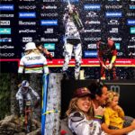 Rachel Atherton Instagram - This day Still feels like a dream! ⭐️❤️🥇 feeding arna in that champagne haze felt like magic ⭐️ I don’t even know how it happened 🥇 Im beyond grateful to @dan_atherton for making us start @dyfibikepark ❤️ Living there & riding there every weekend has done me so much good… when arna was a little baby, it was my lifeline , walking down there with her asleep in the sling, for a coffee & lunch, knowing it would be full of my family & friends & like minded bikers… it really saved me in so many ways from that loneliness you feel as a new mum… And then as I started riding, @dyfibikepark offered me everything I needed, a safe place to be with my baby girl with my mum or olly chilling with her, with no judgment, I remember breastfeeding in the cafe & all these young lads like “ok cool, no big deal” A perfect place to just ride & have so much fun & forget your fears…. & before I knew it I was back lapping the big tracks & sending the gnar, & then more recently I’ve been back taking it seriously as I aimed for this race, banging out full times runs & feeling the race joy come back ❤️❤️⭐️⭐️❤️❤️ I feel so ridiculously grateful for last weekend, thanks everyone ❤️ @svenmartinphoto