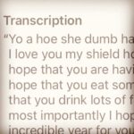Rachel Nichols Instagram - One of the most glorious people on the planet (@lena_georgas) left me a birthday voice message yesterday and the automatic text translation from said voicemail is nothing short of delightfully hilarious. She never called me a “hoe”, “dumb” or a “shield” but I can’t help laughing myself to tears. Her words were beautiful and greatly appreciated…although definitely and, quite literally, lost in translation.
