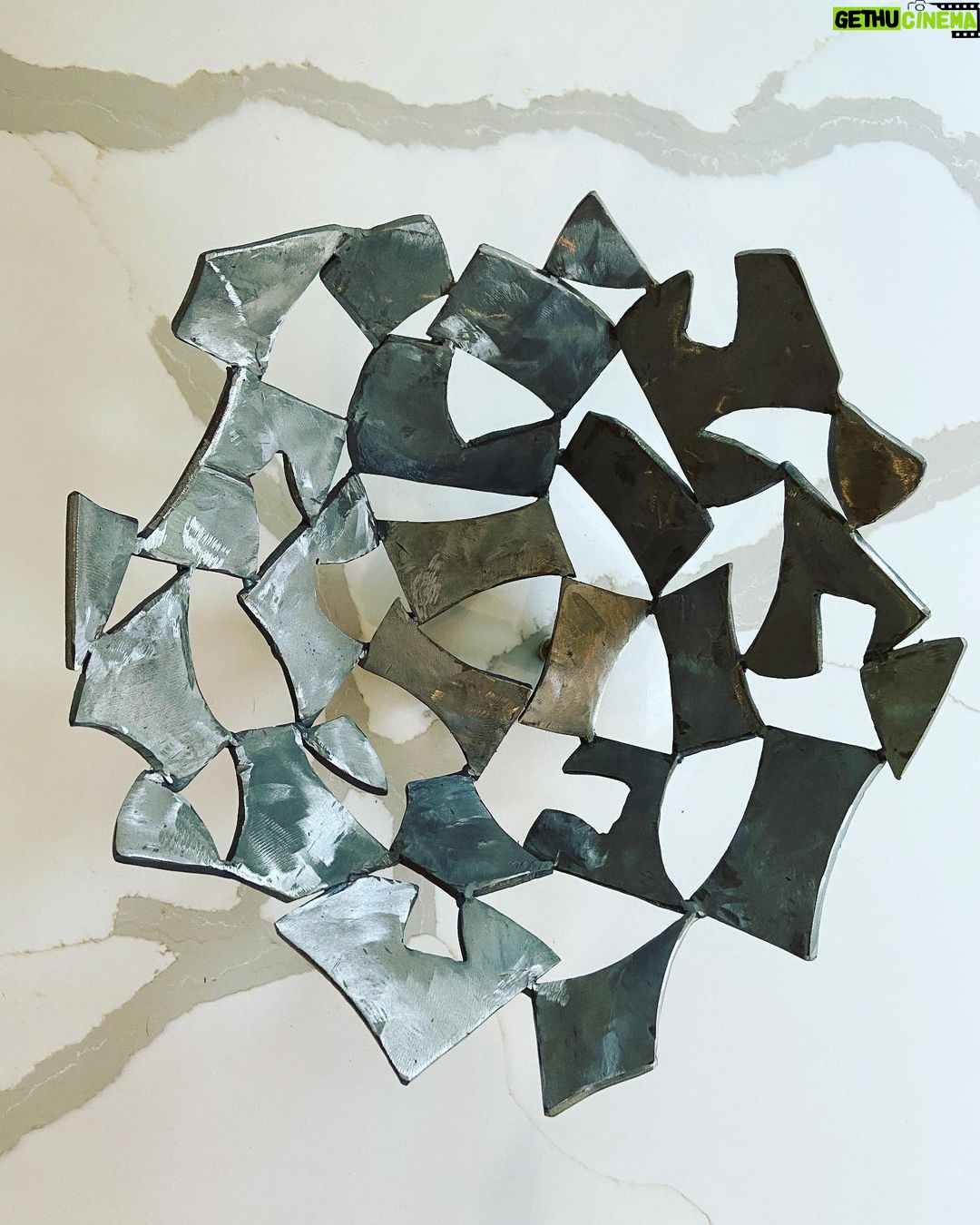 Rachel Nichols Instagram - My extremely talented friend (of over 25 years!) has FINALLY joined Instagram to showcase his amazing work. I have one of his very early pieces (featured in this post) displayed in my home. Please check him out: @jamisonymetalworks