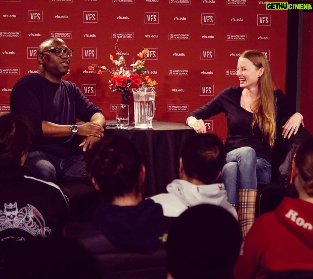 Rachel Nichols Instagram - What a fun evening it was! Thank you @omariakilnewton for inviting me into your house (@vancouverfilmschool) for a night of chatting, laughing and conversation. I had a wonderful time! Your students are both lovely and amazing. This is me inviting myself back, FYI…🤷🏼‍♀️.