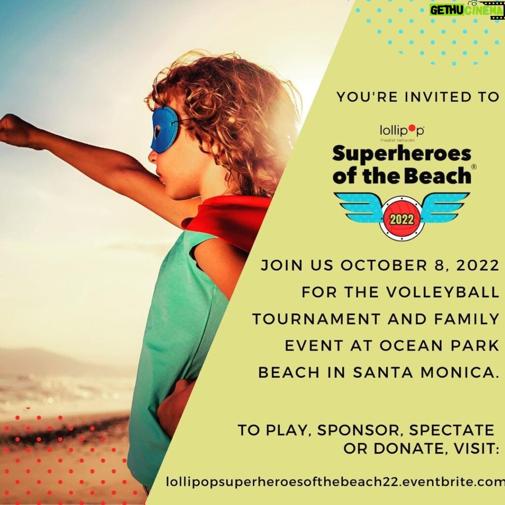 Rachel Nichols Instagram - Come join @lollipoptheater, me and many others for a fun day at the beach supporting a wonderful organization! To play, sponsor, spectate or donate, please click the link in my bio. Any and all forms of participation are encouraged and welcomed. I hope to see you soon!