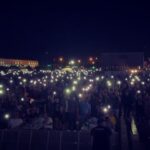 Raine Maida Instagram - I promised I would share this . Man of my word. It was a beautiful thing we had last night @togetheragainfestival . Appreciate you all for lighting up the night. #balladofapoet#gordownie Edmonton, Alberta