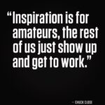 Raine Maida Instagram - A lot of truth in this quote from Chuck Close. naive to sit around & wait thinking “inspiration“ is inevitable & deserved. Art is rarely divine. Doing the work. the process doesn’t feel as romantic as being a vessel but 99x out of 100x it’s facts. count on one hand songs that feel like they were channeled through me compared to the body of work with OLP, my solo albums & MoonVsSun . born through the process. Process isn’t beautiful. Ugly. Unromantic. dirty. Experimenting , failing , feeling worthless, lonely, but suddenly tapping into something inspired deep in the process. Those moments are art. imo. A piece of clay won’t turn into a beautiful sculpture on its own. can’t will it’s form. gotta get in there & mold it. Break it down . Throw against the wall & reform it until it takes the shape of something inspired. Hands dirty. Doing the work. Magic waiting to be discovered. Never owed but earned. Los Angeles, California