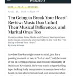Raine Maida Instagram - Being compared to LaLaLand & Once......Honored @variety Los Angeles, California