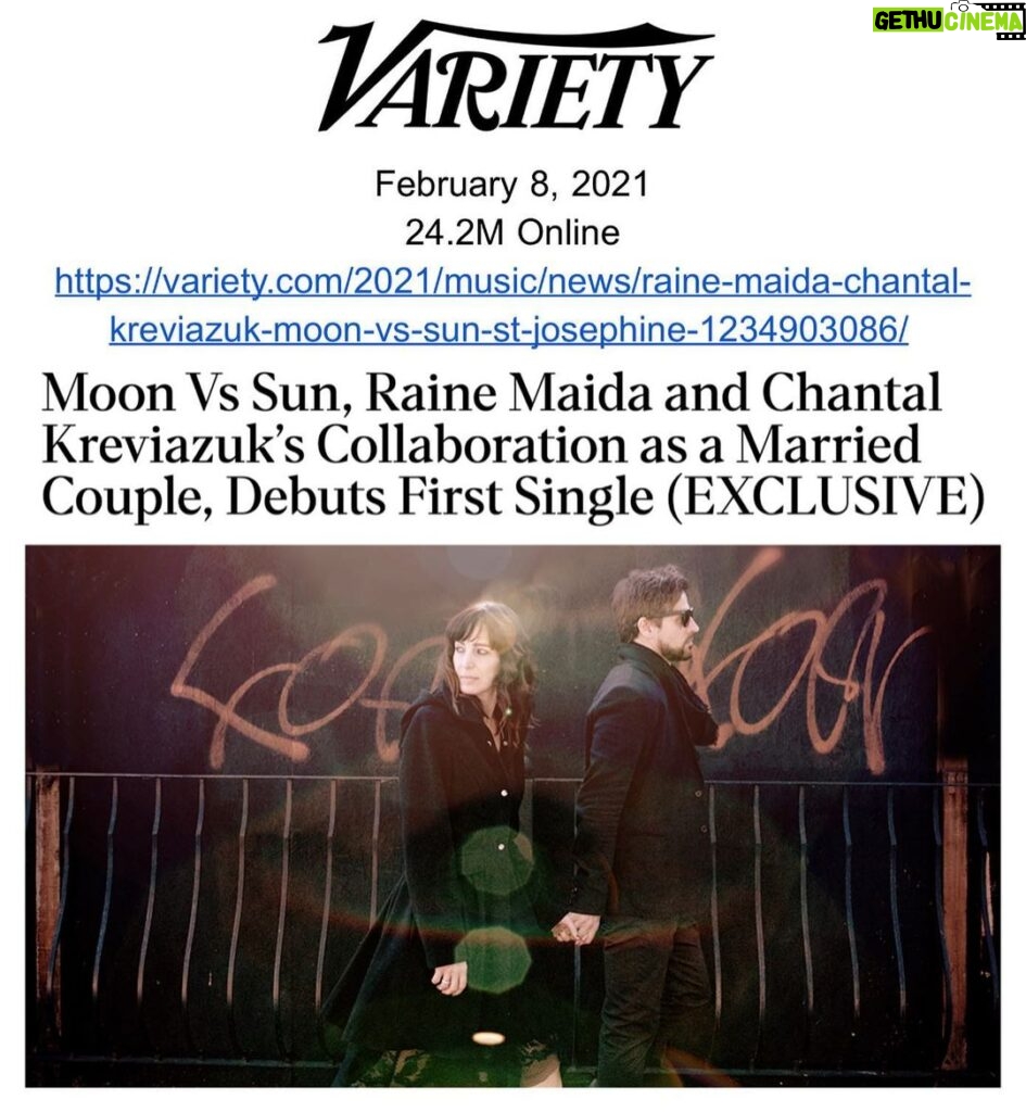 Raine Maida Instagram - Ok.....Our @moonvssunofficial album & documentary film is being released globally on April 23rd! Click the link in bio to pre-save the album along with a new studio version of "St. Josephine" and a bonus song we wrote called "The Work" & be sure to follow @moonvssunofficial on IG. It’s all starting ! Los Angeles, California