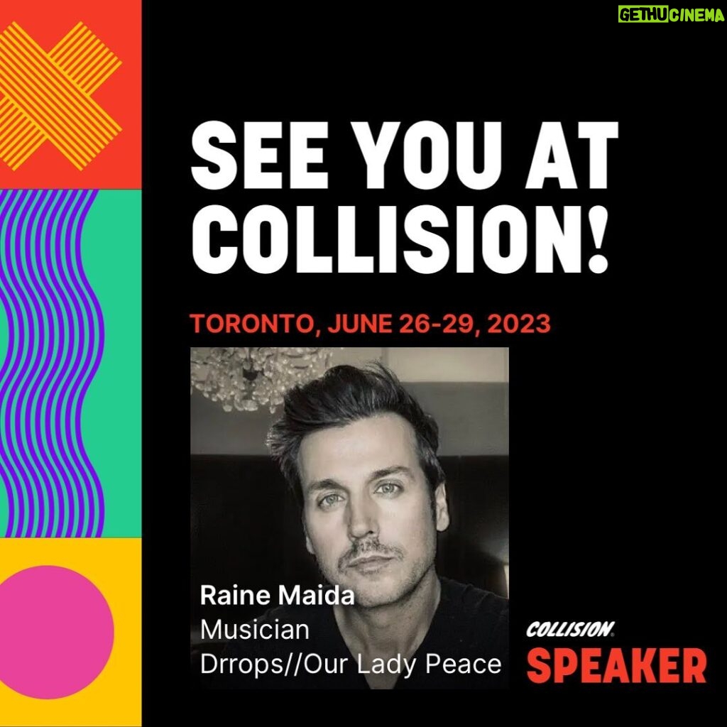 Raine Maida Instagram - Headed to Toronto for @collisionconfhq .Honored to speaking with @staceyabedford & @erin.gee about the intersection of music & tech. How artists can start taking back control of their futures in powerful new ways. @drropsapp being one of those critical platforms to help artists begin owning their data. LGGG! Los Angeles, California