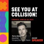 Raine Maida Instagram - Headed to Toronto for @collisionconfhq .Honored to speaking with @staceyabedford & @erin.gee about the intersection of music & tech. How artists can start taking back control of their futures in powerful new ways. @drropsapp being one of those critical platforms to help artists begin owning their data. LGGG! Los Angeles, California