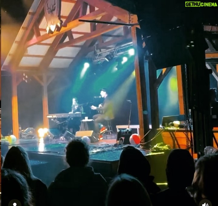 Raine Maida Instagram - Great @raineandchantal memory as the sky lit ⚡️⚡️⛈up during show ( wait for it) @pigeonlakemusicfestival Summer festivals are 🔥🔥🔥 🎥 nic.marie.b #livemusic #summer #musicfestivals Pigeon Lake