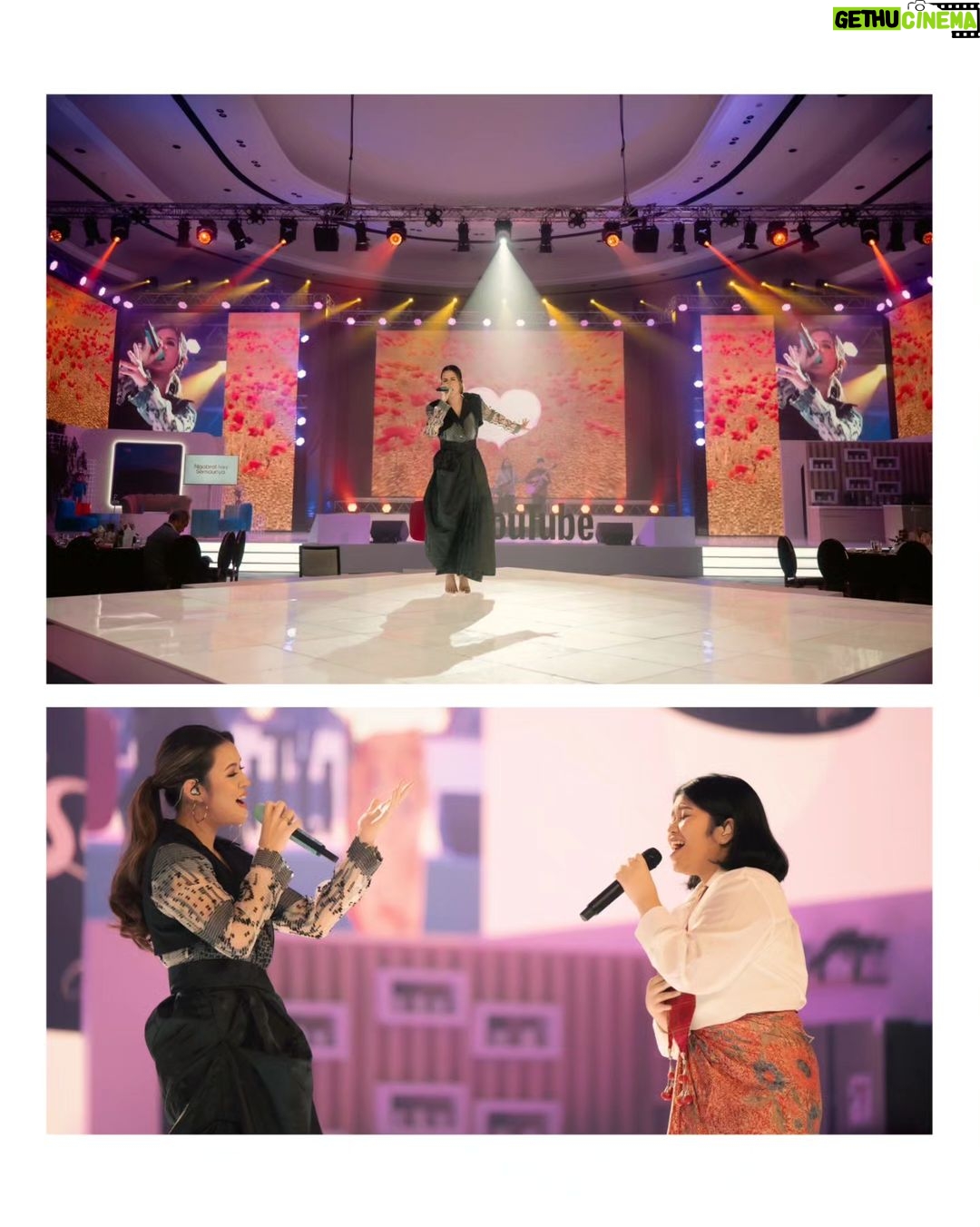 Raisa Andriana Instagram - Yesterday’s look for Kreator Indonesia Berkarya 🫶🏻 Happy to have had the chance to sing with @jebunggg di lagu “Teristimewa”, duh bikin makin istimewa deh kamu 🥹 Thank you @youtube ! Makeup // @ferryfahrizal Hair // @ibaayy___ Wearing // @wilsenwillimofficial Styled // @ivanteguhsantoso Accessories // @tuloladesigns Photo // @high_iso