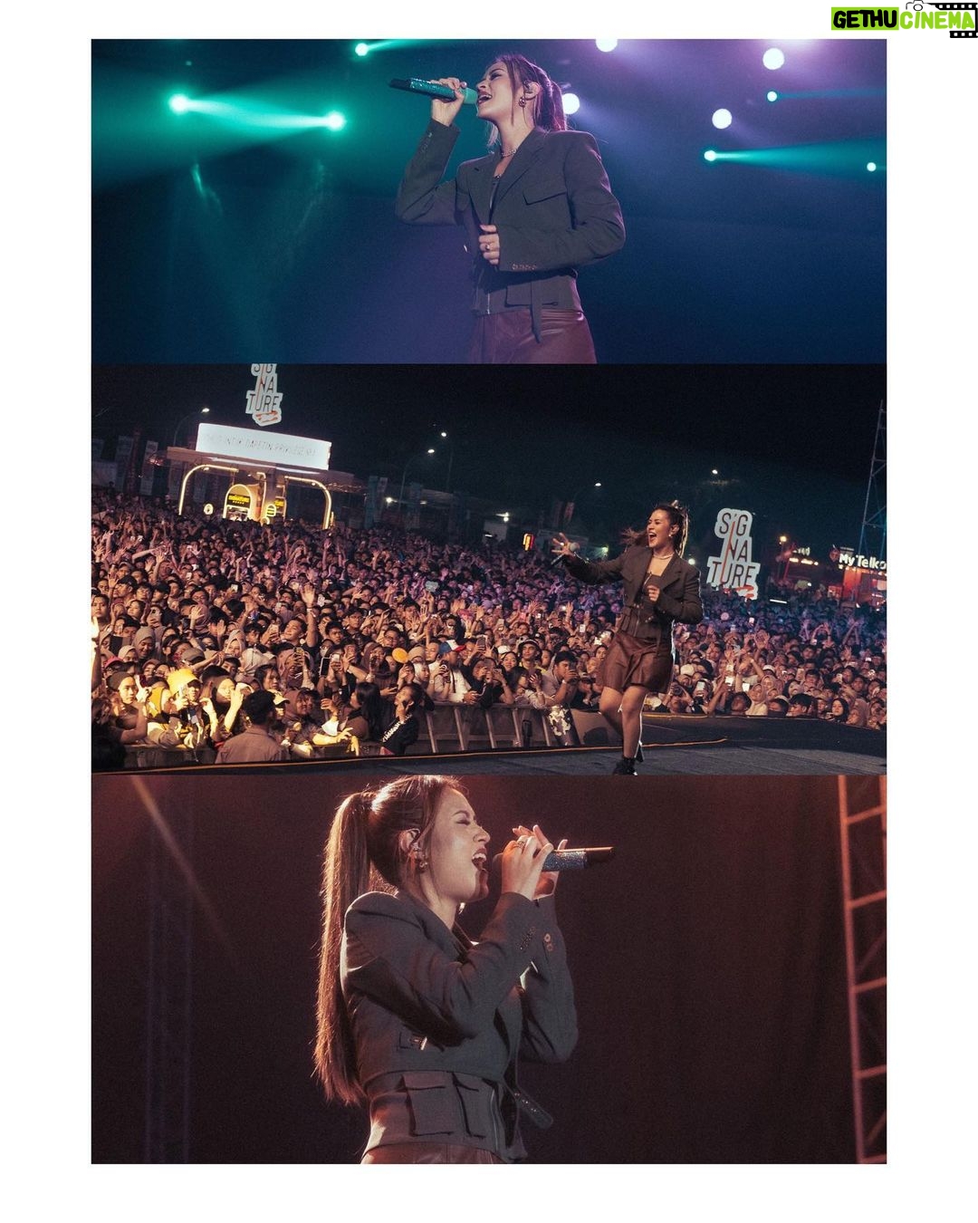 Raisa Andriana Instagram - 40 menit yang manis bersama YourRaisa Bandung. Manggung paling wara wiri kanan kiri, smoga semua happy ya!! Makeup // @ferryfahrizal Hair // @ibaayy___ Styled // @ivanteguhsantoso Photo // @agrasuseno
