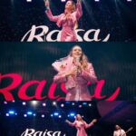 Raisa Andriana Instagram - Surabaya anti fail dehh penontonnya selalu seruuu! Thanks for your energy and happy 13th anniversary @yourraisa @yourraisa_surabaya , kompak selalu ya kitaa 🫶🏻 Makeup // @ferryfahrizal Hair // @ibaayy___ Styled // @elcofrebliaman Photo // @claudianrh