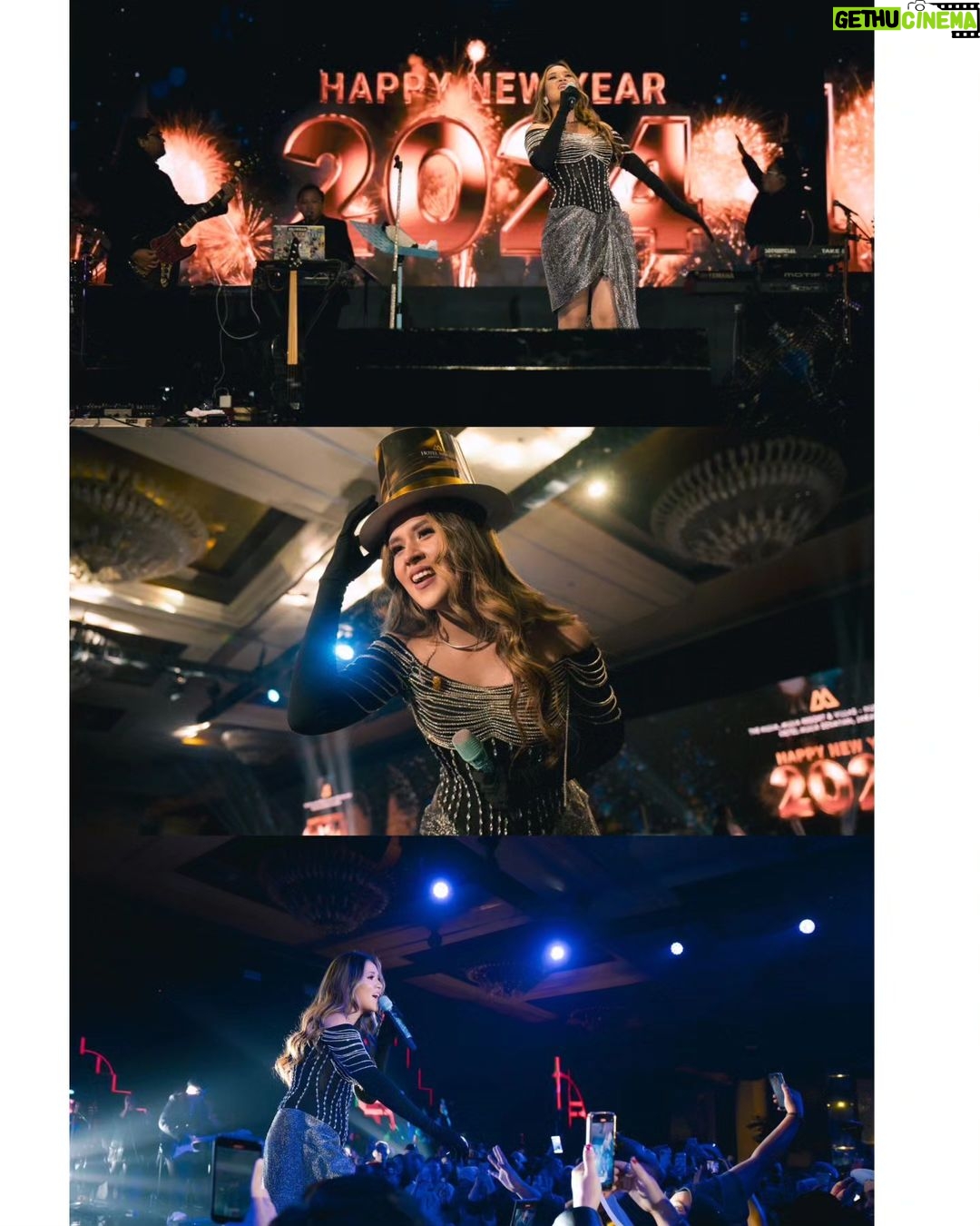 Raisa Andriana Instagram - Cheers to an incredible last stage in 2023 at @hotelmulia ! So thankful you guys chose to spend the special night with us. Here here to a bigger & better 2024! Makeup // @ferryfahrizal Hair // @ibaayy___ Styled // @ivanteguhsantoso Photo // @high_iso
