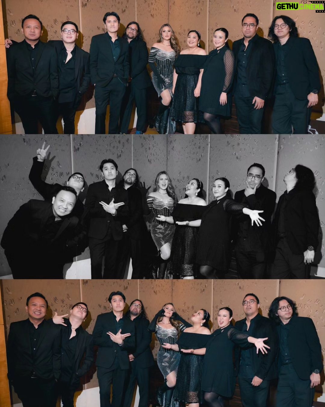 Raisa Andriana Instagram - Cheers to an incredible last stage in 2023 at @hotelmulia ! So thankful you guys chose to spend the special night with us. Here here to a bigger & better 2024! Makeup // @ferryfahrizal Hair // @ibaayy___ Styled // @ivanteguhsantoso Photo // @high_iso