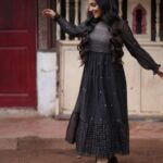 Rajisha Vijayan Instagram - Twirl, swirl and shine like a pearl! 🖤 Outfit: @bunastudio Styling: @styledbysmiji Photography: @jiksonphotography Glam: @laxmi_saneesh Assisted by : @siraj_saleem_