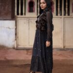 Rajisha Vijayan Instagram - Twirl, swirl and shine like a pearl! 🖤 Outfit: @bunastudio Styling: @styledbysmiji Photography: @jiksonphotography Glam: @laxmi_saneesh Assisted by : @siraj_saleem_