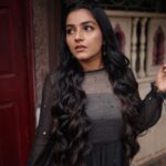 Rajisha Vijayan Instagram - Twirl, swirl and shine like a pearl! 🖤 Outfit: @bunastudio Styling: @styledbysmiji Photography: @jiksonphotography Glam: @laxmi_saneesh Assisted by : @siraj_saleem_