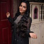 Rajisha Vijayan Instagram - Twirl, swirl and shine like a pearl! 🖤 Outfit: @bunastudio Styling: @styledbysmiji Photography: @jiksonphotography Glam: @laxmi_saneesh Assisted by : @siraj_saleem_