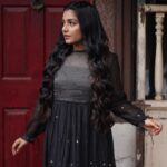 Rajisha Vijayan Instagram - Twirl, swirl and shine like a pearl! 🖤 Outfit: @bunastudio Styling: @styledbysmiji Photography: @jiksonphotography Glam: @laxmi_saneesh Assisted by : @siraj_saleem_