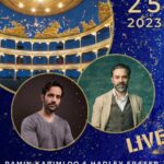 Ramin Karimloo Instagram - Some rehearsal footage for From The Rehearsal Room: Trieste. @hadleyfraser & I will be performing ‘Dirty Rotten Number’ (Dirty Rotten Scoundrels), ‘Empty Chairs at Empty Tables’ (Les Miserablés) & ‘You’ll Be Back’ (Hamilton). We might sing some other numbers too……we shall see. Tickets available here https://bit.ly/3RVMkro