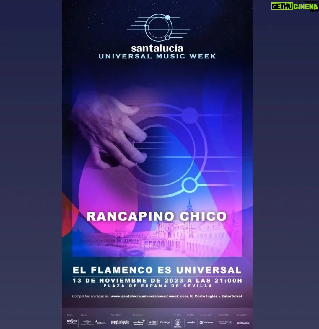 Rancapino Chico Instagram - #latingrammys2023 Tendré el lujo de dar una pincelada en COLABORACIÓN para la gran gala " El Flamenco es UNIVERSAL" en la Plaza de España de Sevilla el 13 de noviembre Al toque: @antoniohigueroguitarrista #latingrammys2023 #santalucíaUMW #santalucíaUniversalMusicWeek #elflamencoesuniversal 📷 @pacobarrosojerez