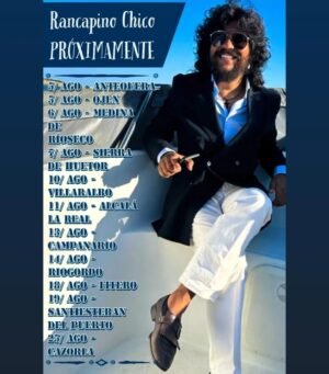 Rancapino Chico Instagram - Bienvenido mes de agosto.. ❤️🌲

Próximamente...

5/ AGO - Abrimos en el Festival de Antequera

5/ AGO - Cerramos en el Festival de Ojen

6/ AGO - Medina de Ríoseco.
Lugar: Plaza de Toros HISTÓRICA "HIJO DEL CANTE".. 

7/ - Festival  Sierra de Huetor 

10/ - Xv Festival Villaralbo 

11/ -  Festival Alcalá la Real 

13/ - Campanario. 64 Flamenca Noche..
30° aniversario de la Sede Flamenca "duende y pureza" Pepe el Molinero. 

14/ - Ríogordo Festival flamenco 

18/ -  Fitero. Festival al fresco. Plaza de los absides
"HIJO DEL CANTE".. 

19/ - Sastiesteban del Puerto 

25/ - Festival de Cazorla

Que ganas de veros mis Rancapineros sois los mejores.. ❤️🌲🤗