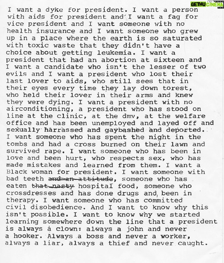 Randy Harrison Instagram - Zoe Leonard, 1992. I read this again for the first time in a few years and I'm feeling it really hard at the moment. ❤️❤️