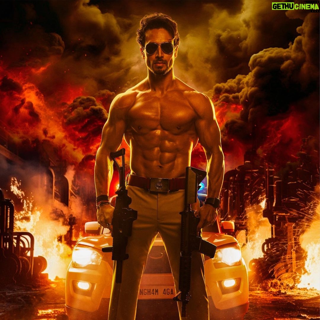 Ranveer Singh Instagram - HE IS THE TRUTH. HE IS IMMORTAL. Special Task Force Officer ACP SATYA, reporting for duty! 🫡 🇮🇳 Welcome to the squad…. The Special One, Tiger ‘The Phenom’ Shroff!!! 🔥🔥🔥 #SinghamAgain @tigerjackieshroff @rohitshettypicturez @adffilms @officialjiostudios @reliance.entertainment @cinergyofficial