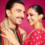Ranveer Singh Instagram - May Bappa’s divine presence fill your home with love and positivity ♥️🧿🙏🏽✨ Happy Ganesh Chaturthi! @deepikapadukone